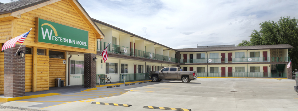 Motel's front View with Parking